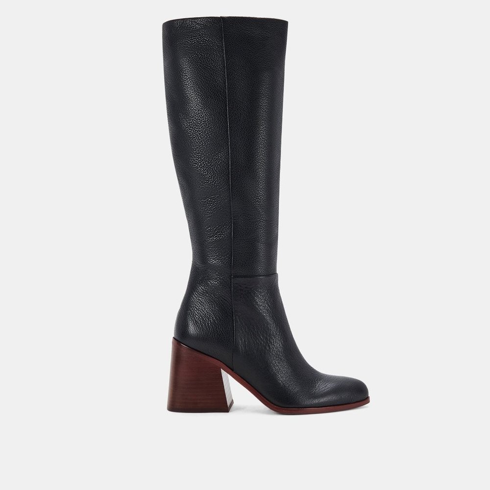 Dolce Vita Tamora Boots in Black Leather